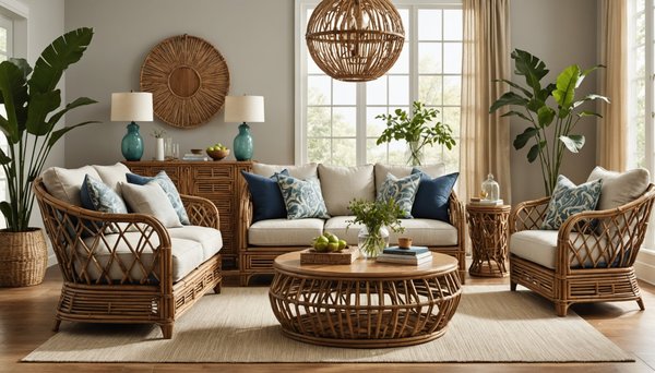 Adoptez le style de décoration naturel avec rotin et bambou